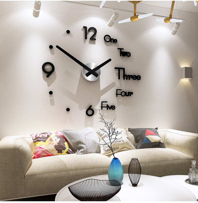 Diy big wall clock modern design（If you want to buy the big size in the video, we recommend 30 inches)