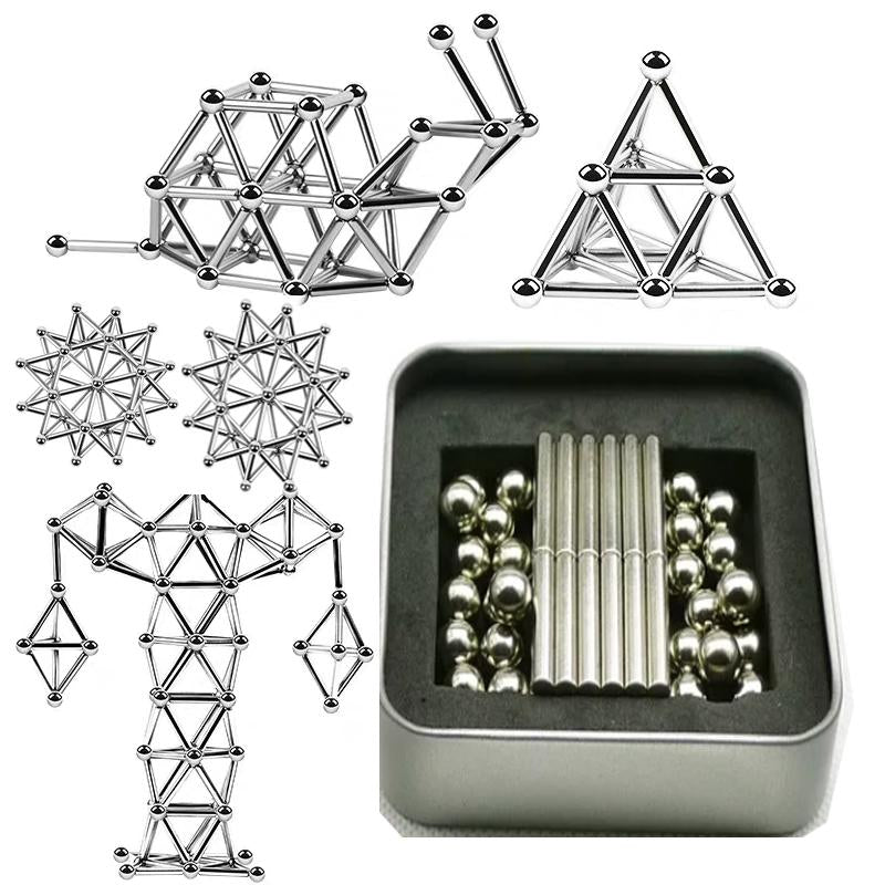 DIY Magnetic Sticks And Balls - 40% OFF TODAY !! - Designer Building Blocks Construction Set Magnet Toys Children Adults - 5econds.co