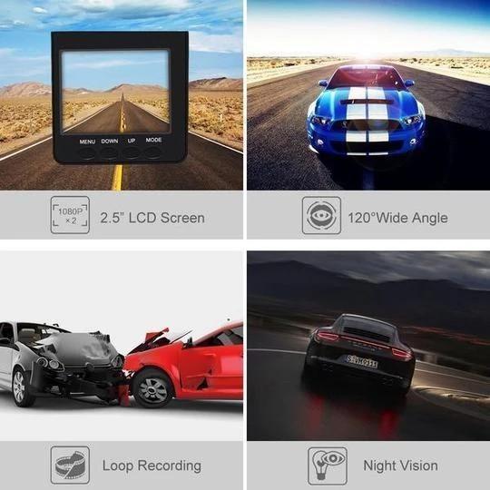 ALL-PURPOSE DRIVING RECORDER ( 1 Set ) - Car DVR VGA driving recorder dashcam Camera 270 Degree radar mirror 1080P cámara para auto Full HD Night version driving camera - 5econds.co