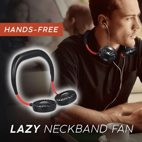 Portable Hanging Neck Sports Fan - Mini USB Portable Neckband With Rechargeable Battery Small Air Cooler Conditioner - 5econds.co