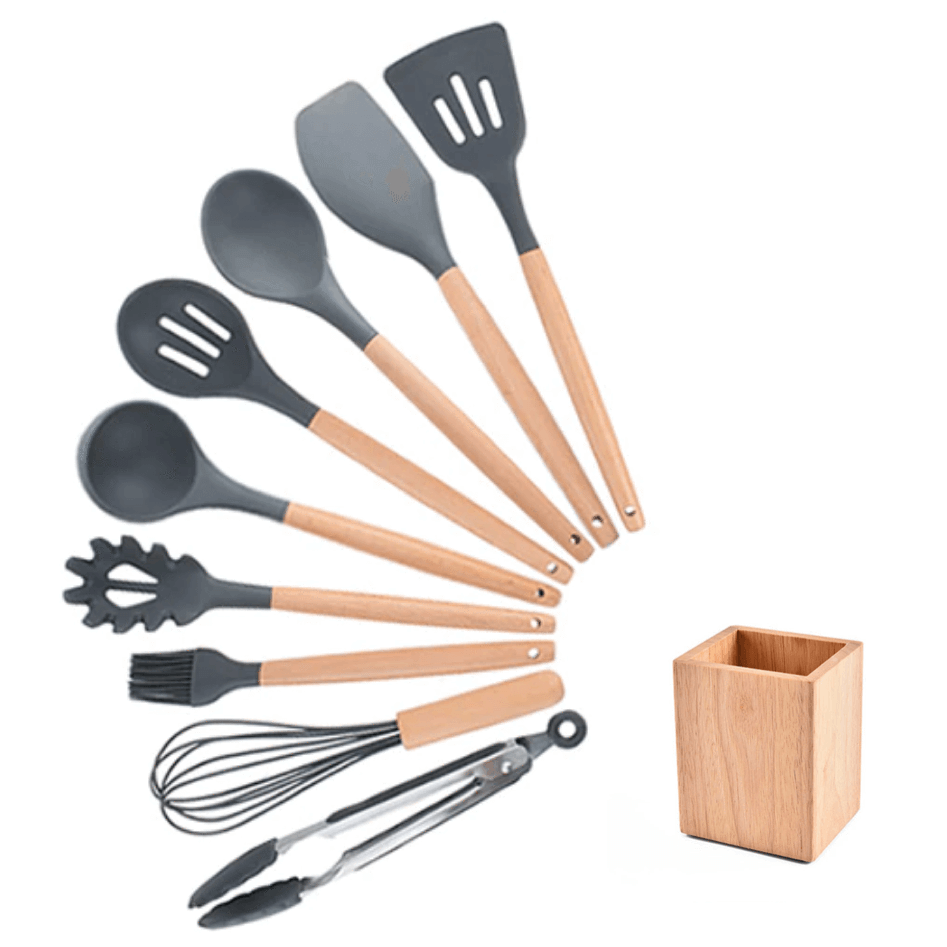 Premium Silicone Kitchen Cooking Utensils [NEW ARRIVAL] - 5econds.co