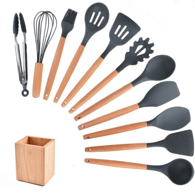Premium Silicone Kitchen Cooking Utensils [NEW ARRIVAL] - 5econds.co