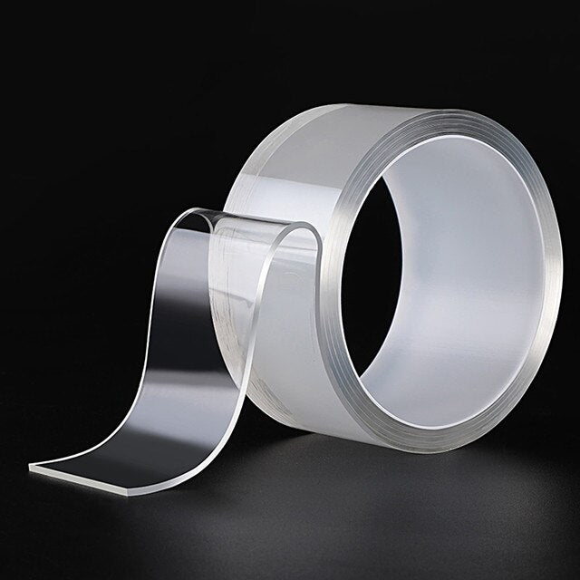 Nano Magic Tape - Reusable Double Sided Adhesive Traceless Tape Removable Sticker Washable Loo - 5econds.co