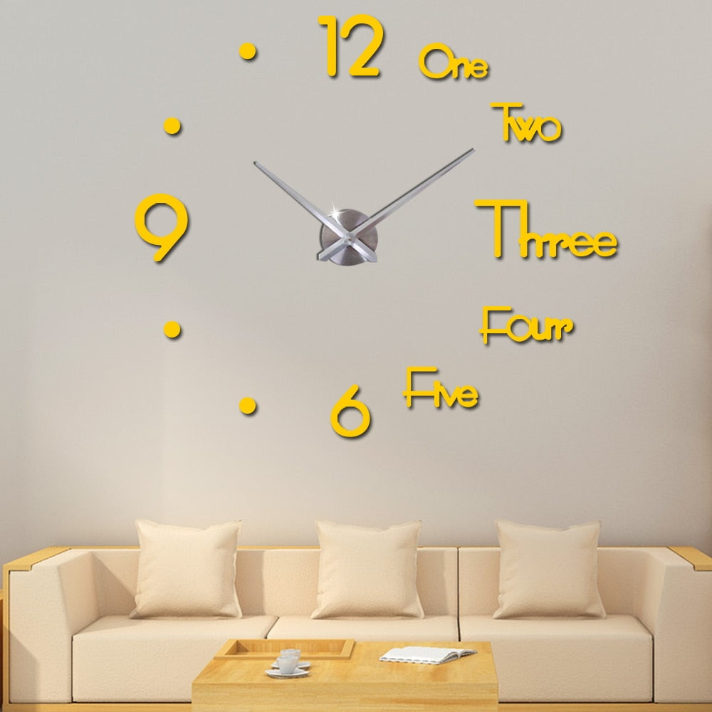 Diy big wall clock modern design（If you want to buy the big size in the video, we recommend 30 inches)