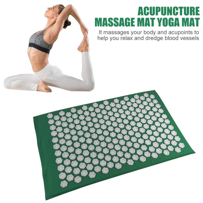 Acupressure Therapy Combo - Massager Cushion Massage Yoga Mat Relieve Stress Back Body Pain Spike - 5econds.co