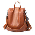 PREMIUM™ Premium Leather Three Way Anti-Thief Women's Backpack - 5econds.co