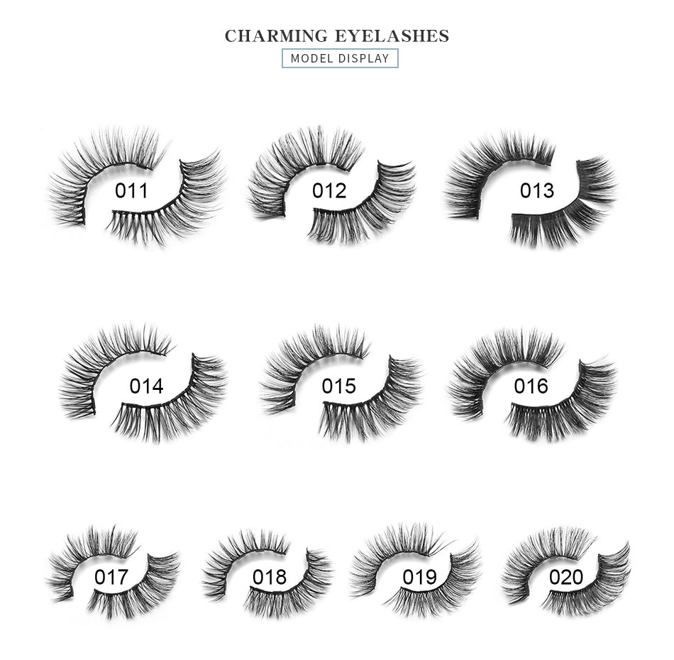 Magnetic Youth Eyelash - 3 Pairs Magnetic Eyelashs set Magnet Liquid Eyeliner Lashes Tweezer Set Waterproof Long Lasting Extension - 5econds.co