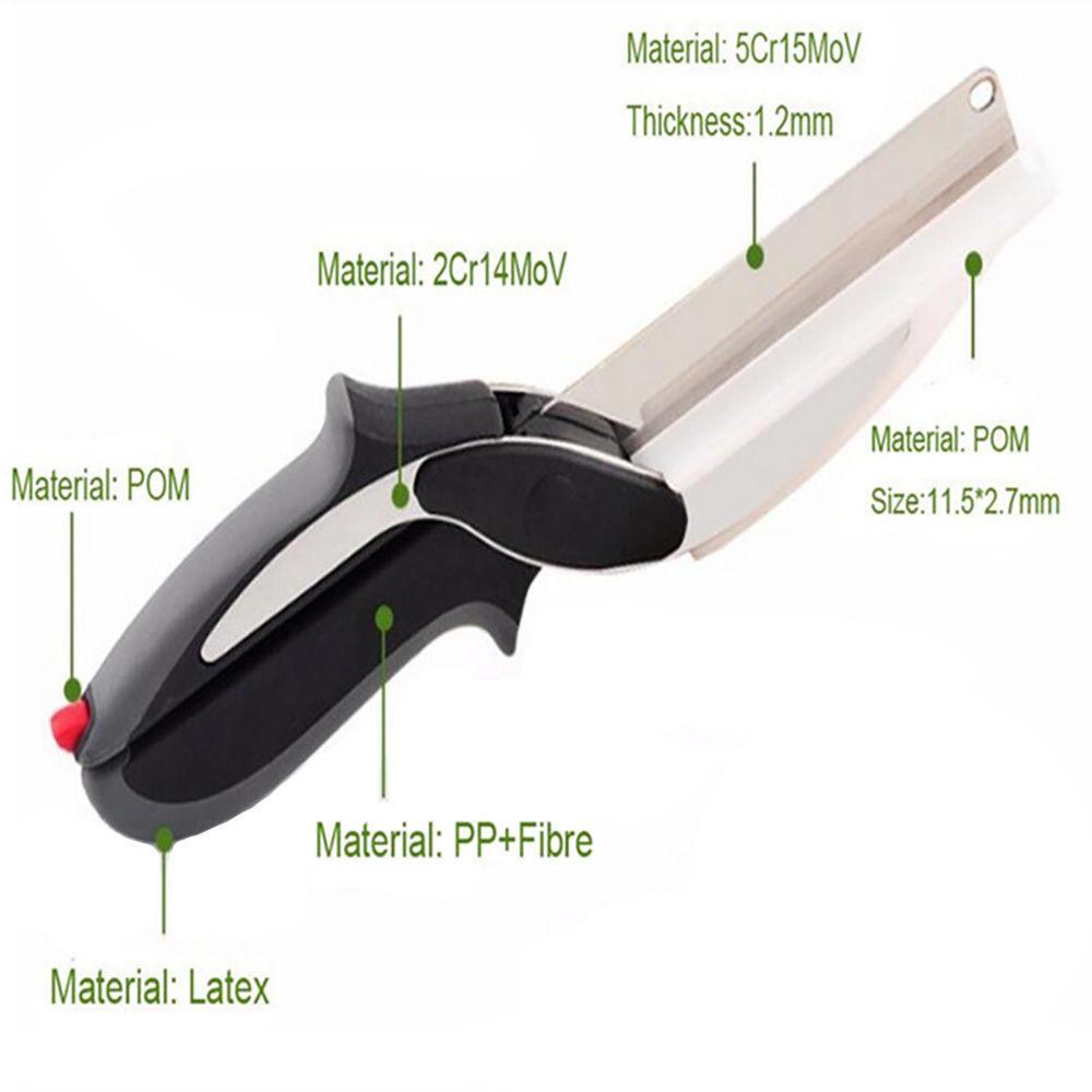 Smart Cutter™ Kitchen Scissors - New Multi-Function Smart Clever Scissor Cutter 2 in 1 Cutting Board Utility Cutter Stainless Steel Ourdoor Smart Vegetable Knife - 5econds.co