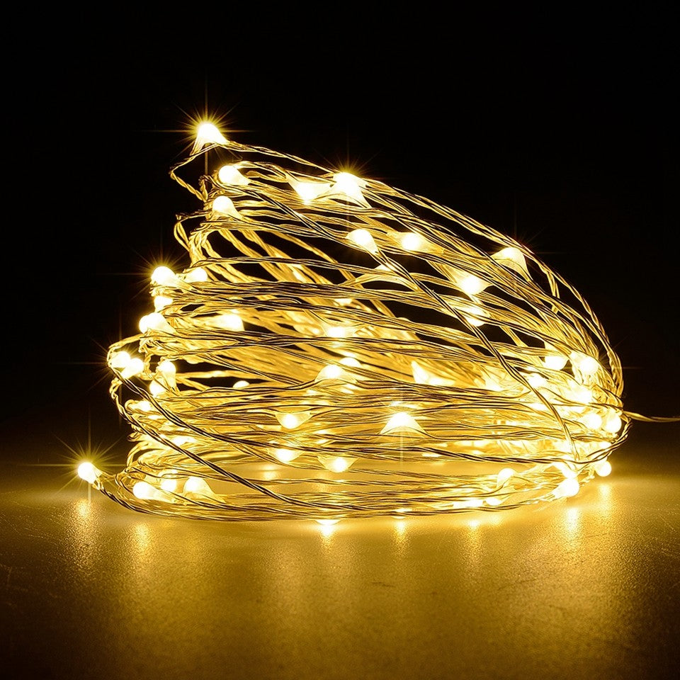 Starlight LED Solar Light - Dimmable LED Outdoor Solar String Lights Fairy Holiday Christmas Party Garland Garden Waterproof