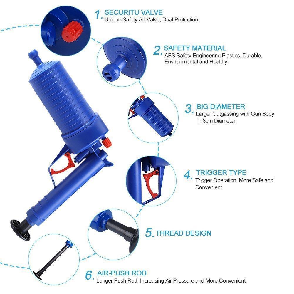 CLEANER™ GUN : HIGH PRESSURE TOILET PLUNGER [2020 AIR POWER UPGRADE] - 5econds.co