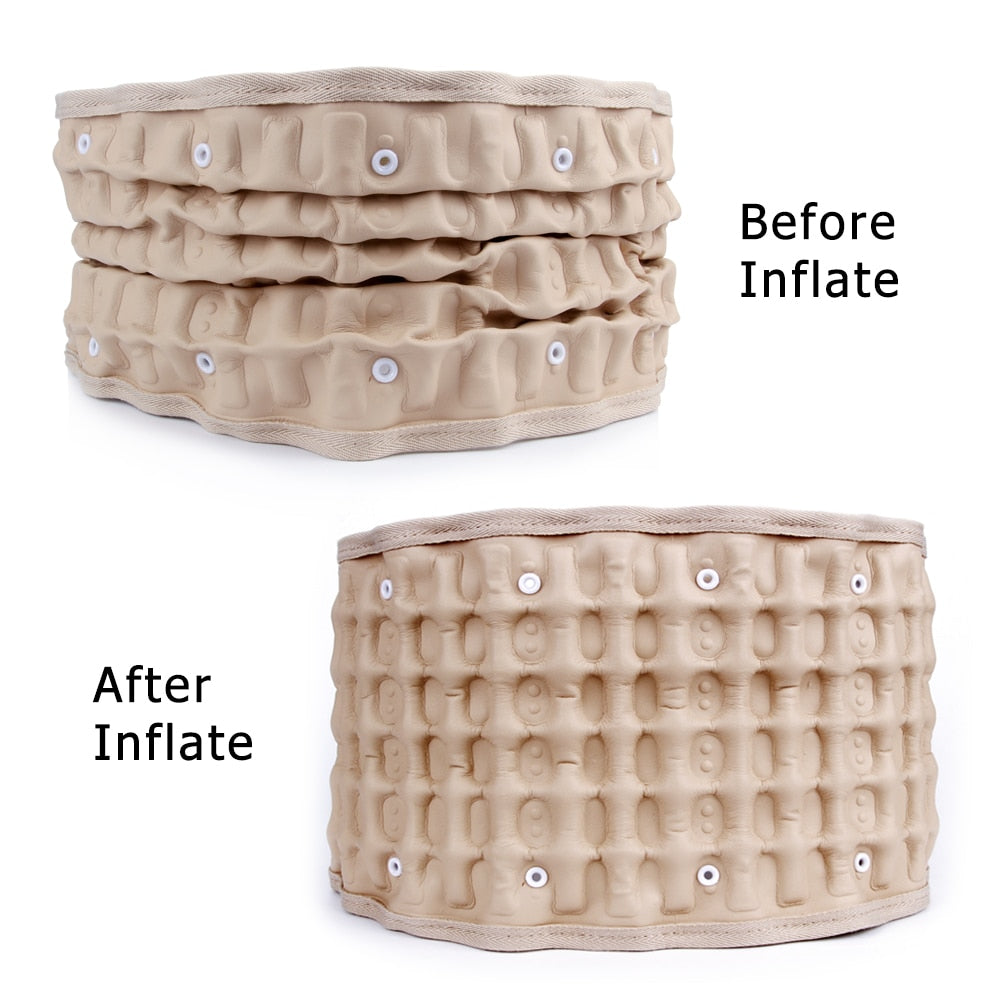 BackBelt™ Traction & Decompression therapy belt - Brace Support Care Relief Waist Backache Heat Pain Massager Bone Health Care - 5econds.co
