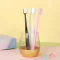 Nano Toothbrush - Ultra-fine Toothbrushes Wave Nano Million Bristles Micro Soft Tooth Brush With Holder Portable Oral Care Eco Product Kit