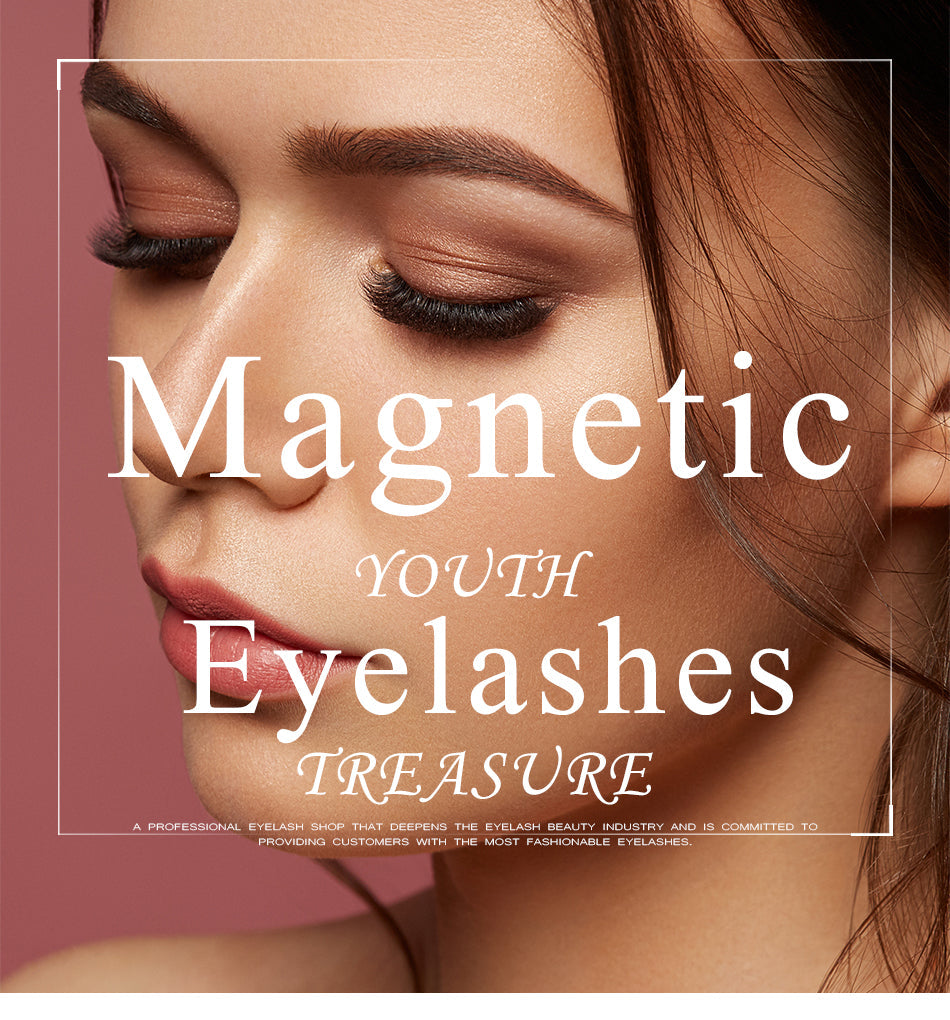 Magnetic Youth Eyelash - 3 Pairs Magnetic Eyelashs set Magnet Liquid Eyeliner Lashes Tweezer Set Waterproof Long Lasting Extension - 5econds.co