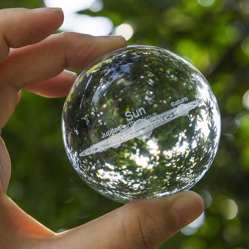3D SOLAR SYSTEM CRYSTAL BALL - 5econds.co