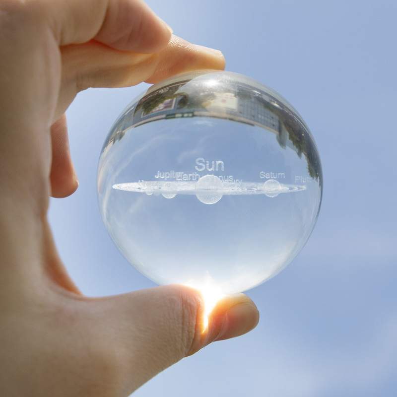 3D SOLAR SYSTEM CRYSTAL BALL - 5econds.co