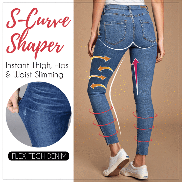 Pro-Shape Perfect Fit Jeans Leggings - Women Thin Leggings with Pocket High Waist Slim Fit Denim Pants Trousers - 5econds.co