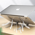 Ergonomic Laptop Stand - Adjustable Foldable Premium Aluminium Stand for upto 17 Inch Laptop - 5econds.co