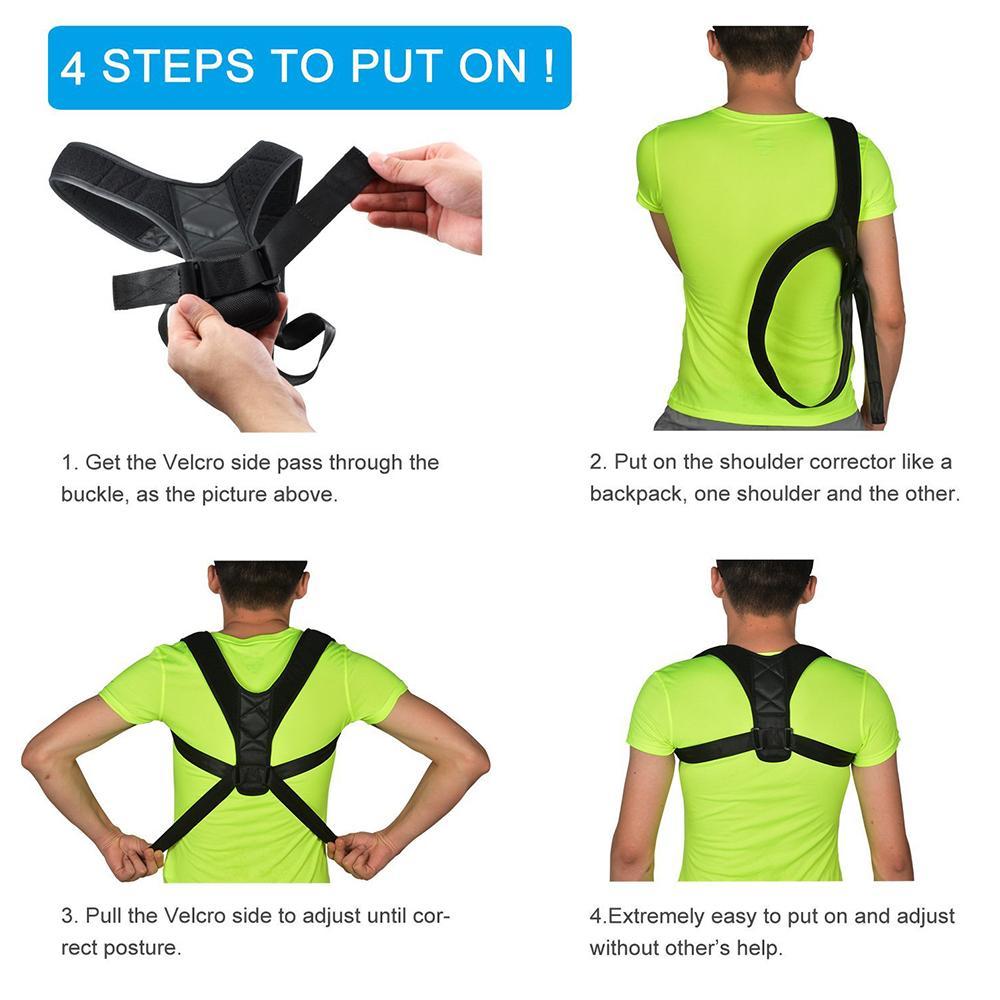 Truebody™ Posture Corrector Back Body Wellness Brace for Men & Women Device - 5econds.co