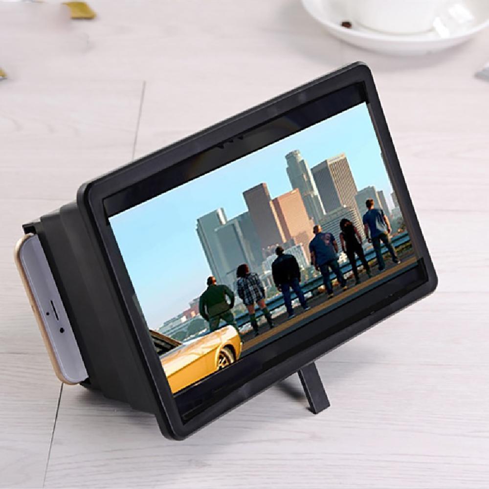 3D Portable Universal Screen Magnifier - Cell Phone Screen Magnifier 3D HD Movie Video Amplifier With Foldable Holder Stand High-quality Video Amplifier - 5econds.co