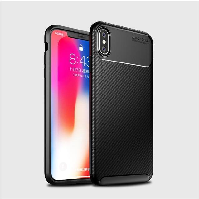 Carbon fiber silicone case for iPhone - 5econds.co