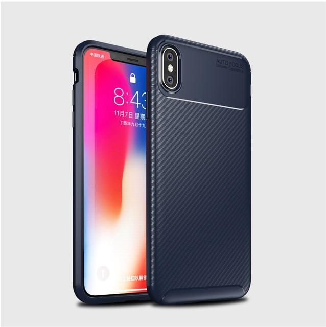 Carbon fiber silicone case for iPhone - 5econds.co