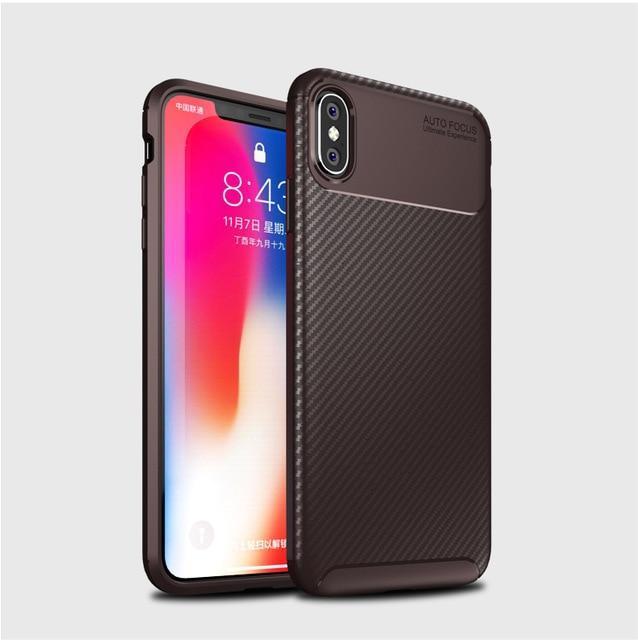 Carbon fiber silicone case for iPhone - 5econds.co