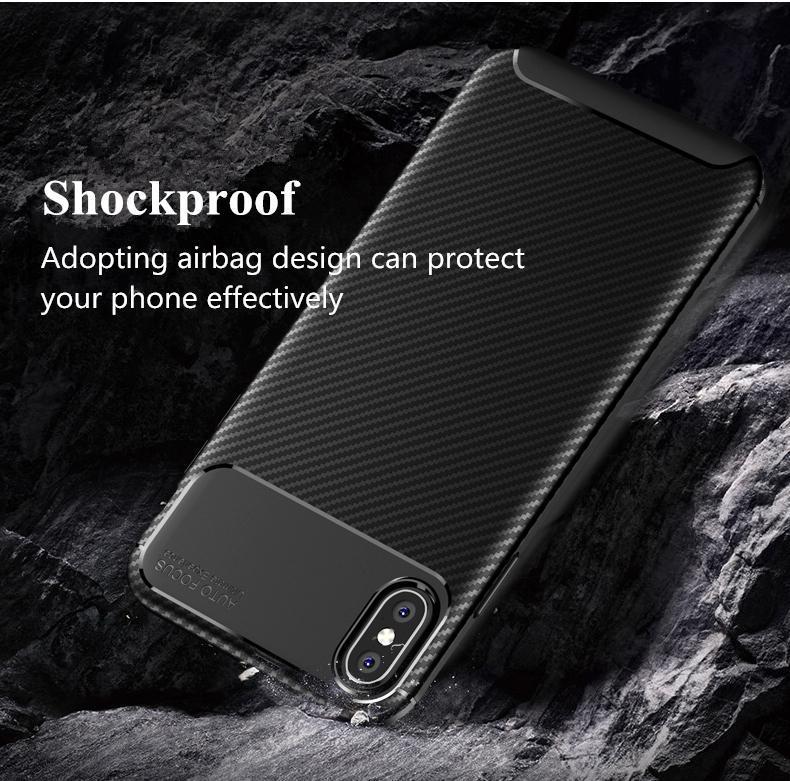 Carbon fiber silicone case for iPhone - 5econds.co