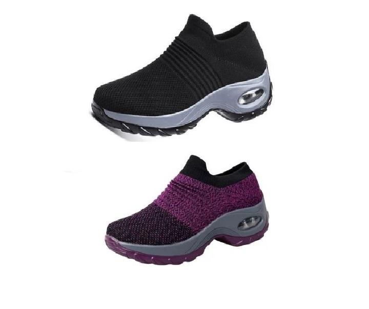 Women's Breathable Air Cushion Walking Running Shoes, Multi-Color, 2020 Sneaker