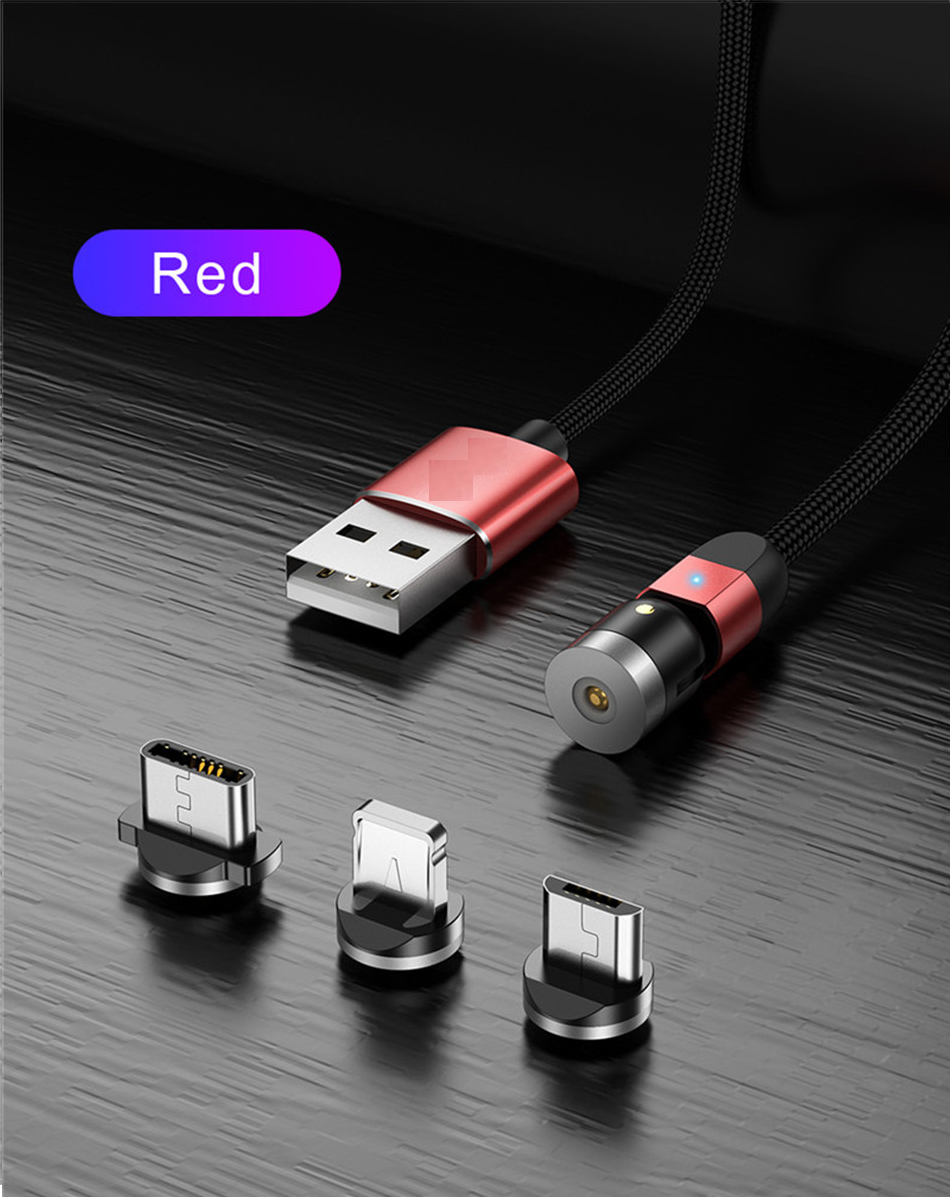 Double 360° Magnetic Cable - New Updated Fast Charging Micro USB Type C Mobile Phone Cable For Samsung iPhone 360+180 Degree Rotating - 5econds.co