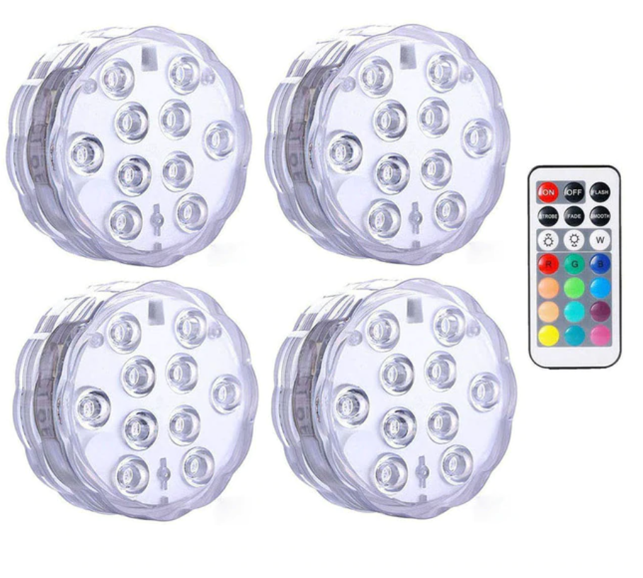 LEDFantasy™ - Change Any Backyard From 'Meh' To 'Wow' - IP68 Waterproof 16 Color Submersible LED Lights - 5econds.co