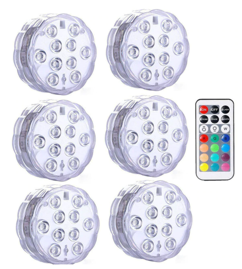 LEDFantasy™ - Change Any Backyard From 'Meh' To 'Wow' - IP68 Waterproof 16 Color Submersible LED Lights - 5econds.co