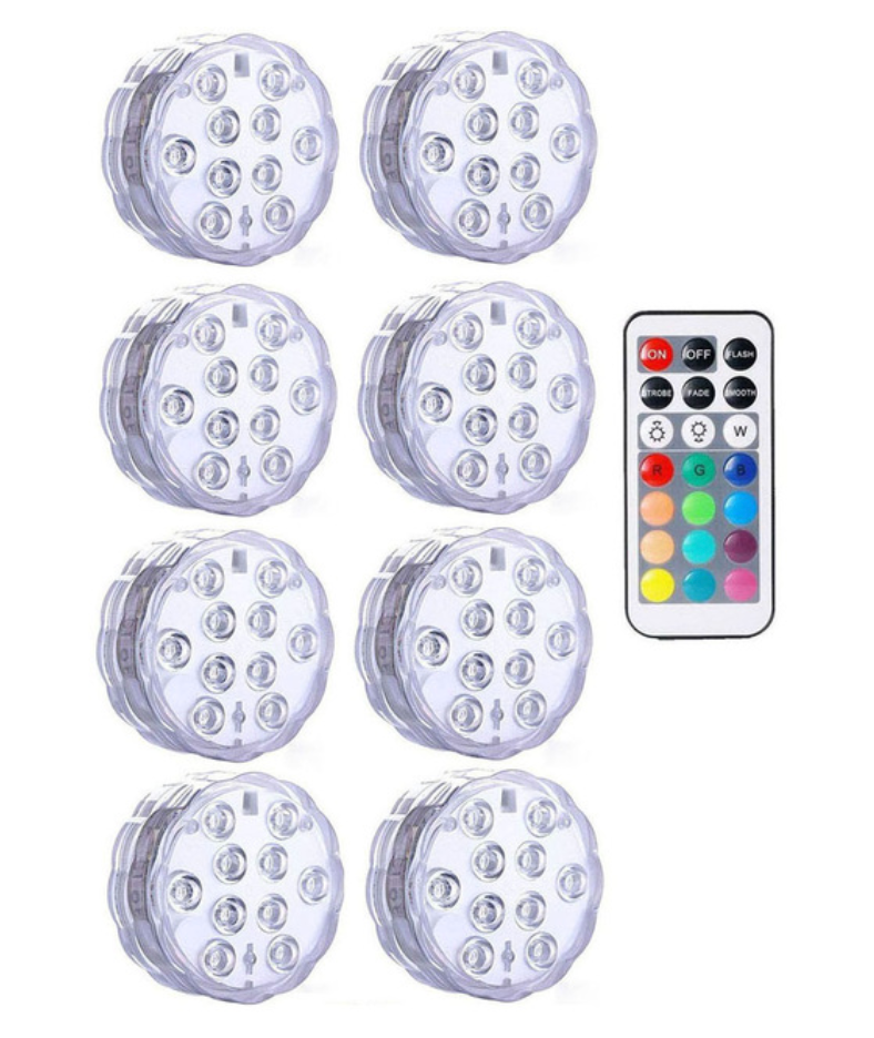LEDFantasy™ - Change Any Backyard From 'Meh' To 'Wow' - IP68 Waterproof 16 Color Submersible LED Lights - 5econds.co