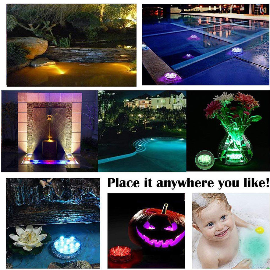 LEDFantasy™ - Change Any Backyard From 'Meh' To 'Wow' - IP68 Waterproof 16 Color Submersible LED Lights - 5econds.co