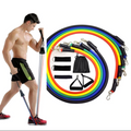 HomeFit™ Resistance Band 11pcs/Set - Latex Resistance Bands Gym Door Anchor Ankle Straps With Bag Kit Set Yoga Exercise Fitness Band Rubber Loop Tube Bands - 5econds.co