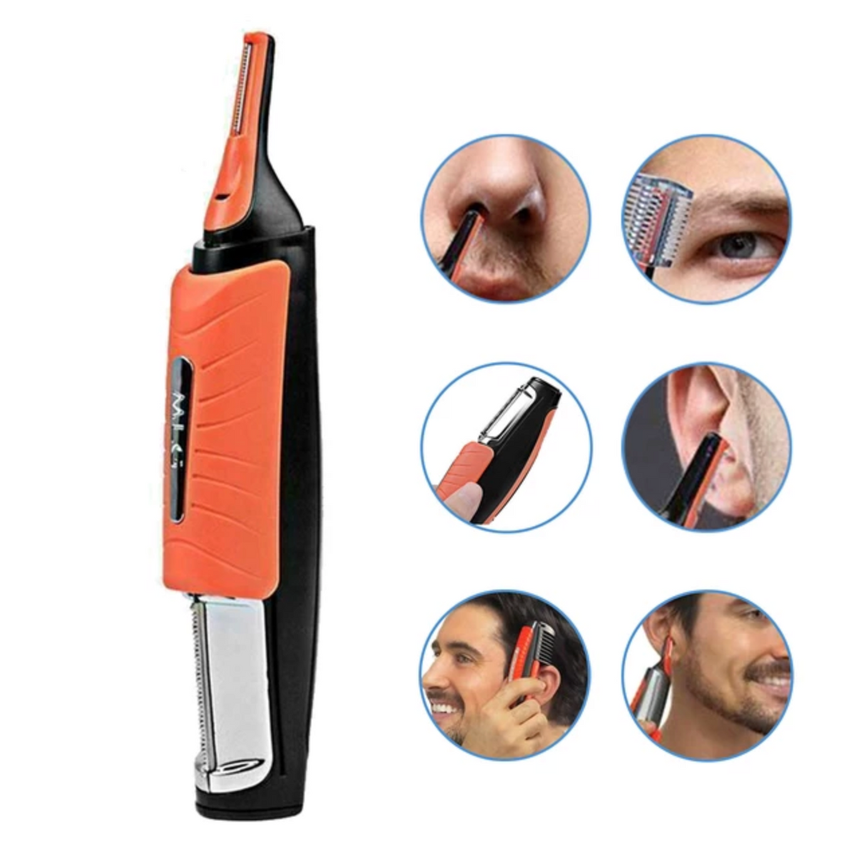 Last day promotion 50% OFF - Men All-in-One Hair Trimmer - Eyebrow Ear Nose Removal Clipper Shaver Unisex Personal Electric Face Trimer - 5econds.co