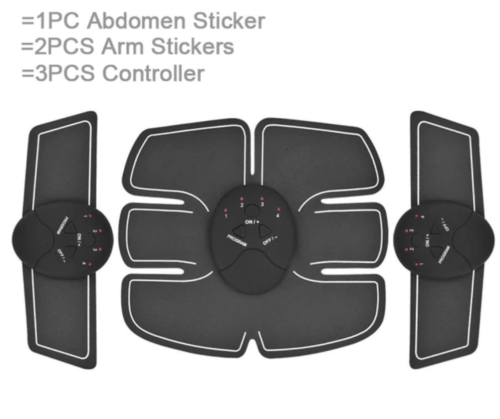BodyFit™ Abs Muscle Toning Stimulator Electric 6 Pack EMS Fitness Trainer Belt Machine - 5econds.co