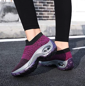 Women's Breathable Air Cushion Walking Running Shoes, Multi-Color, 2020 Sneaker