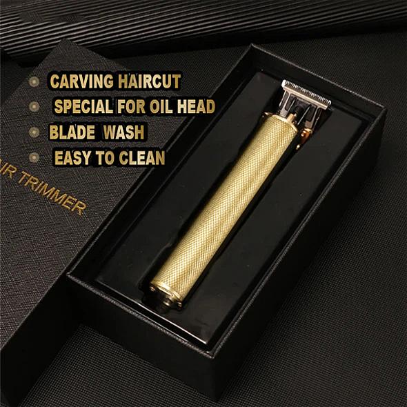 Cordless Close Cutting T-Blade Clipper - USB Rechargeable T9 Baldheaded Hair Trimmer Electric Shaver 0mm Men Barber Cutting Machine - 5econds.co