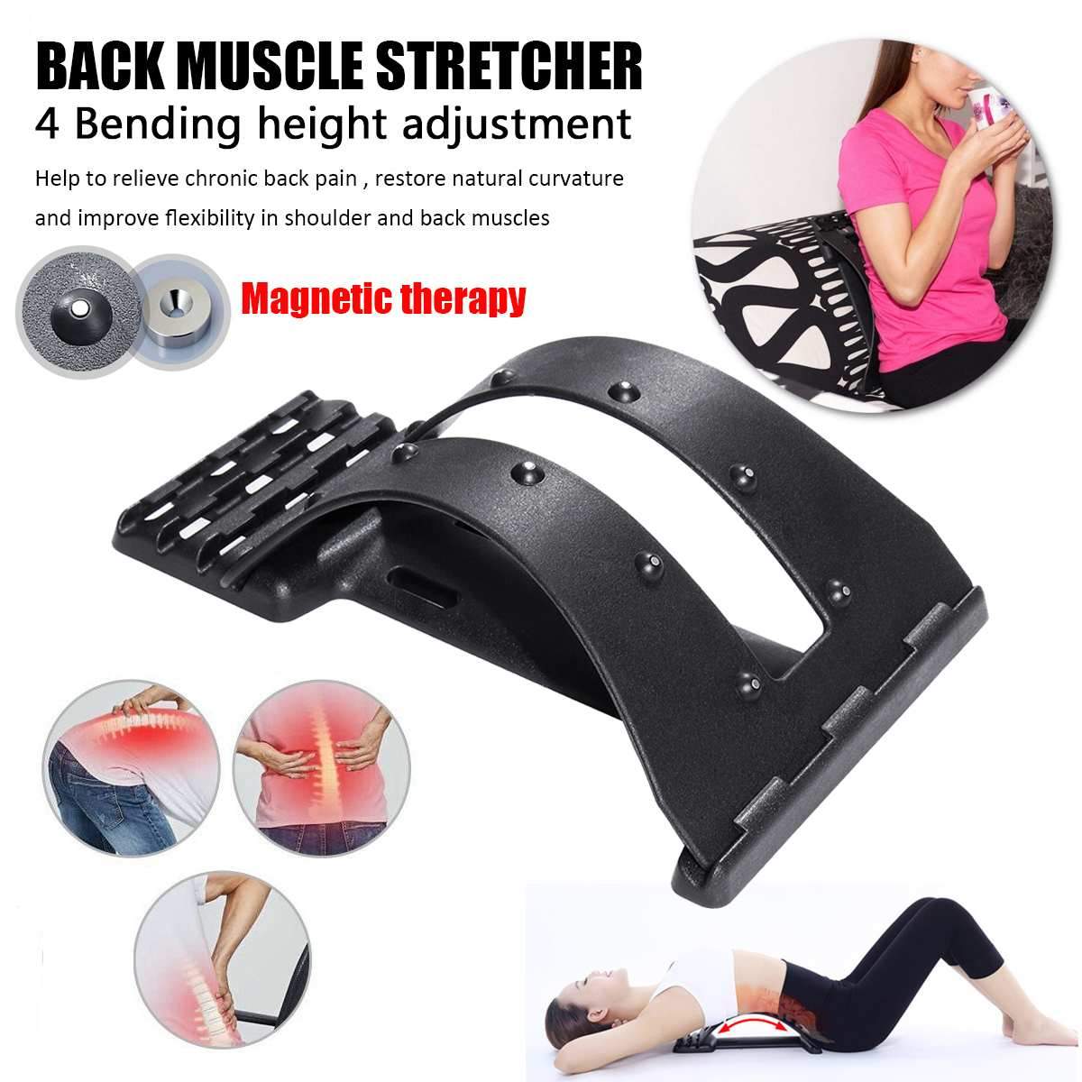 BACKRIGHT® LUMBAR RELIEF BACK STRETCHER - Back Stretch Equipment Massager Magic Stretcher Fitness Lumbar Support Relaxation Spine Pain Relief Corrector Health Care - 5econds.co
