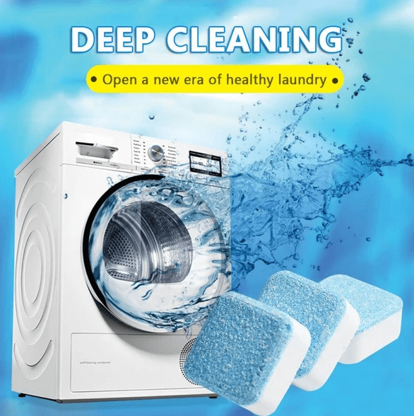 Washing Machine Deep Cleaning Tablets - Tab Cleaner Washer Detergent Effervescent Home - 5econds.co