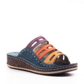 Women Chic Three-color Stitching Wedges - 5econds.co