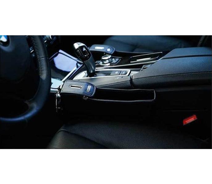 Multifunctional Car Seat Organizer - Storage Box Car Organizer Seat Gap PU Case Pocket Car Seat Side Slit for Wallet Phone Coins Cigarette Keys Cards For Universal - 5econds.co