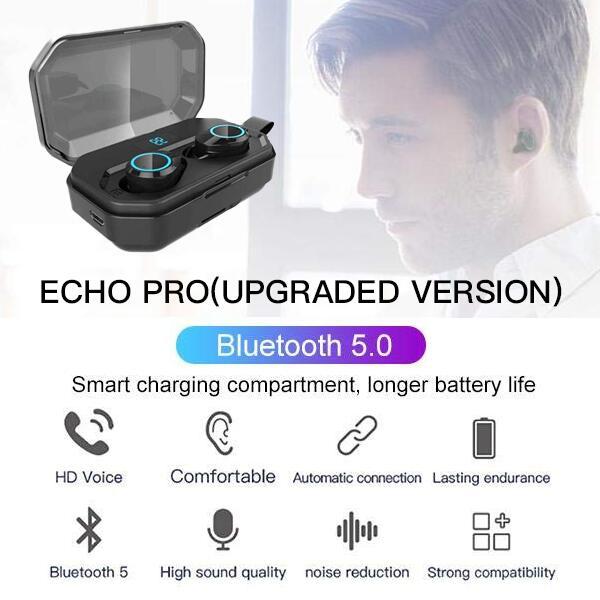 HiFi Waterproof Touch Control Headset - Bluetooth 5.0 Earphones Wireless Earbuds With Power Box for Swimmers Sports/Games - 5econds.co
