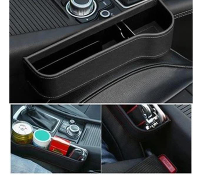 Multifunctional Car Seat Organizer - Storage Box Car Organizer Seat Gap PU Case Pocket Car Seat Side Slit for Wallet Phone Coins Cigarette Keys Cards For Universal - 5econds.co