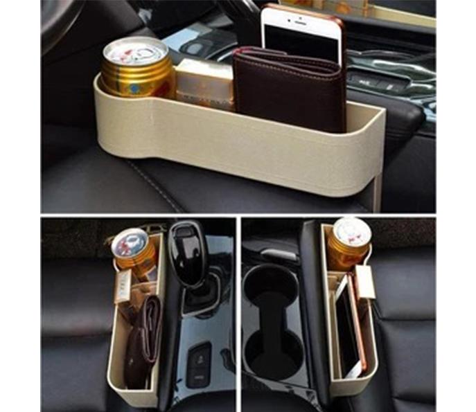 Multifunctional Car Seat Organizer - Storage Box Car Organizer Seat Gap PU Case Pocket Car Seat Side Slit for Wallet Phone Coins Cigarette Keys Cards For Universal - 5econds.co