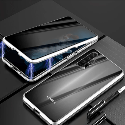 Privacy Magnetic Phone Case for iPhone & Android - Absorption iPhone X Xr 7 8 Samsung Galaxy tempered glass phone cover - 5econds.co