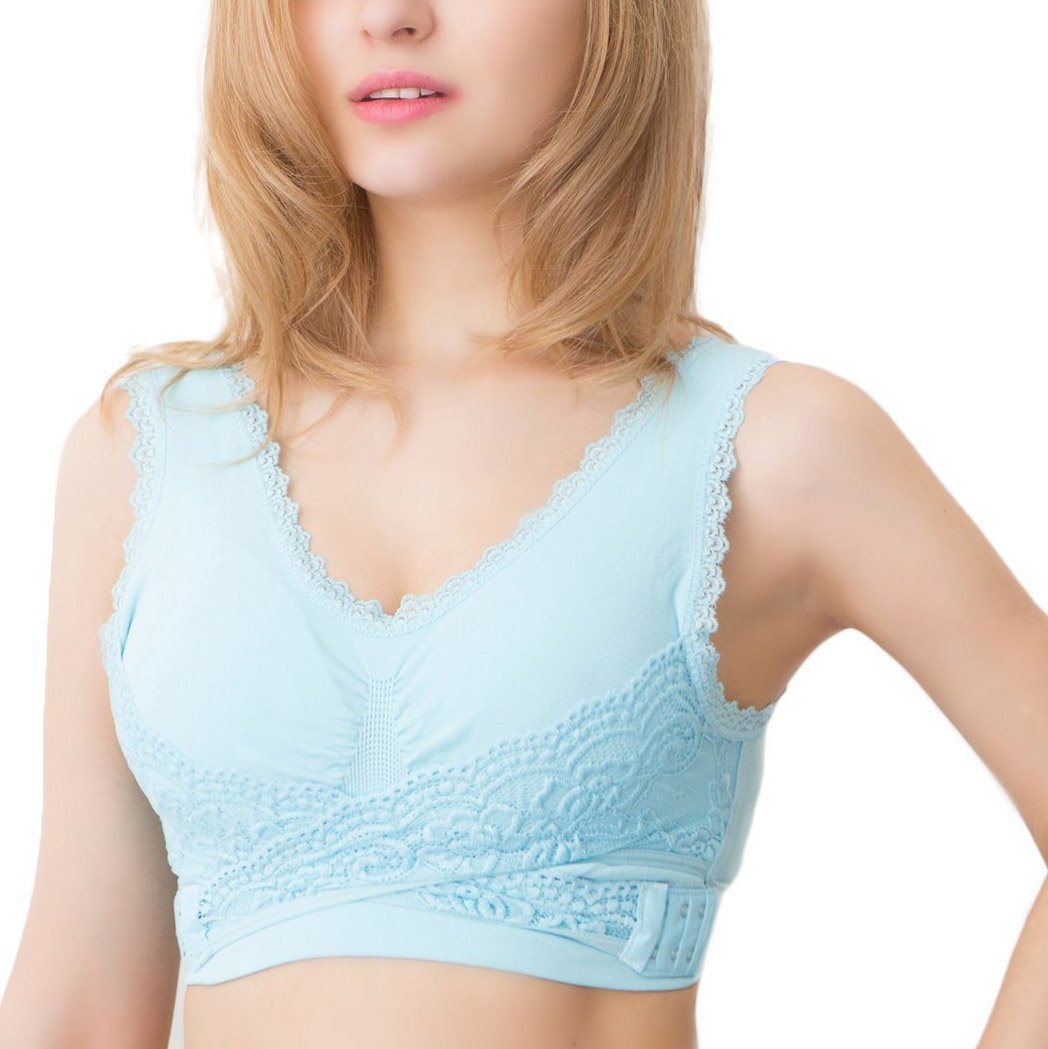 Seamless Magic Wireless Lift Bra - Front Cross Side Buckle Bra - 5econds.co