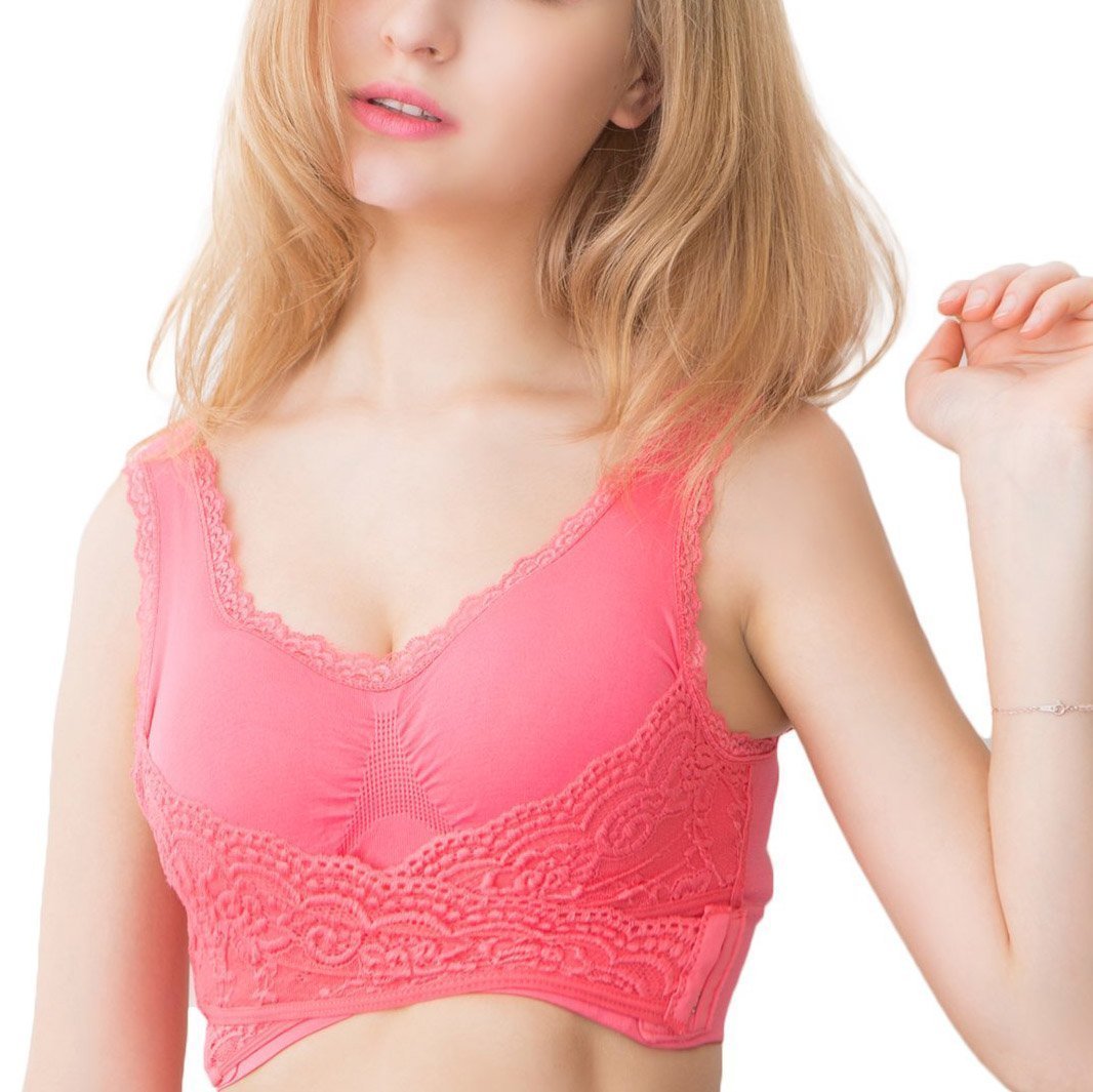 Seamless Magic Wireless Lift Bra - Front Cross Side Buckle Bra - 5econds.co