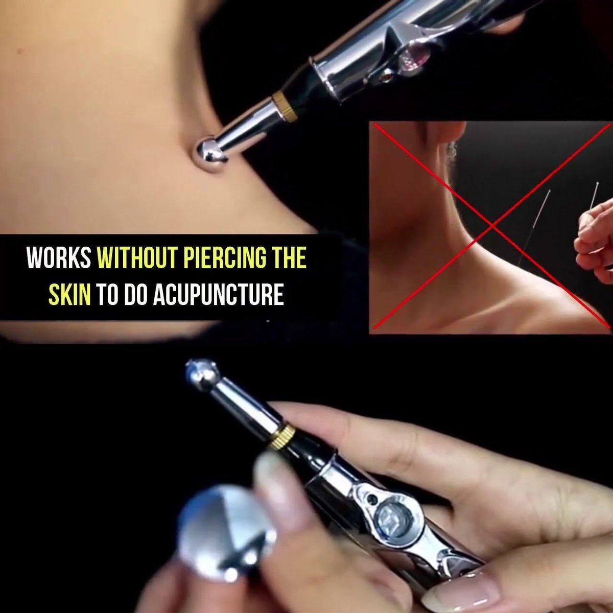 Laser Acupuncture Massage Meridian Energy Electronic Pen For Face & Body - 5econds.co