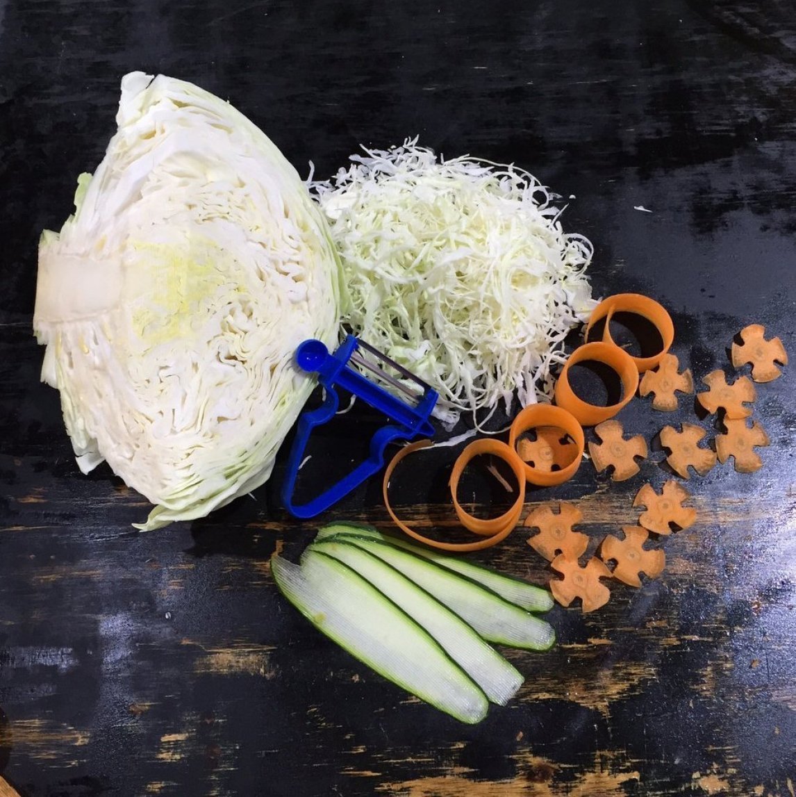 The Original Magic Slicer Trio (3 Pieces) cabbage shredder peeler kitchen tool - 5econds.co